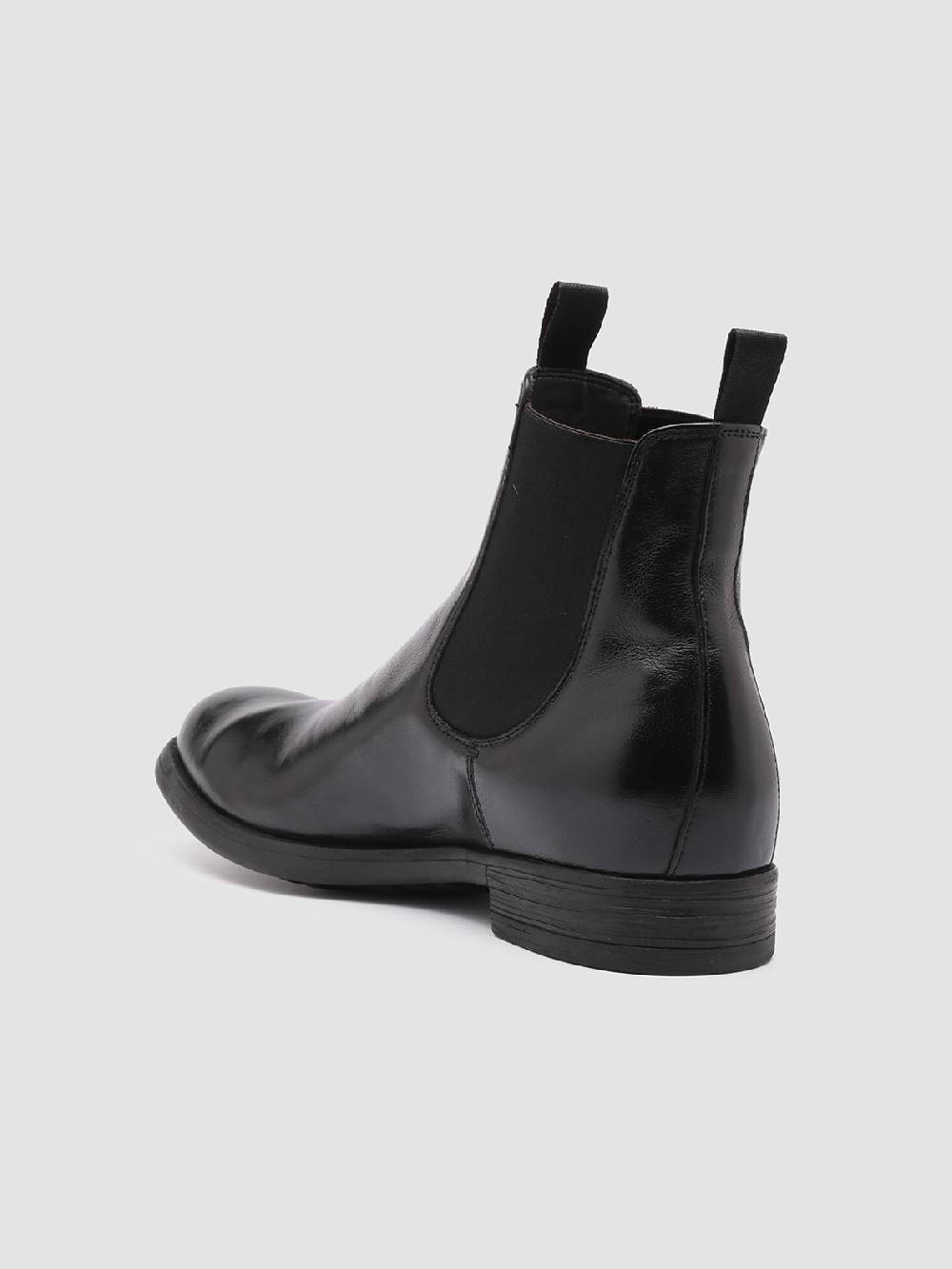 Officine Creative CHRONICLE 002 Stivaletti Chelsea in Pelle Nera Ultimi tre giorni
