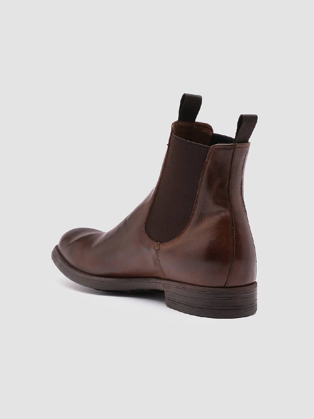 Officine Creative CHRONICLE 002 Stivaletti Chelsea in Pelle Marrone ACQUISTA ORA