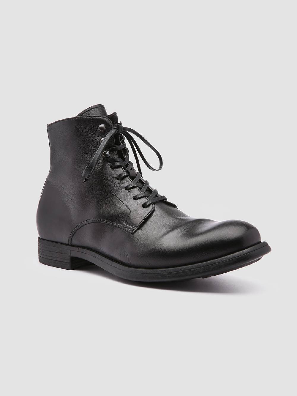 Officine Creative CHRONICLE 004 Stivaletti in Pelle Nera Latest stili