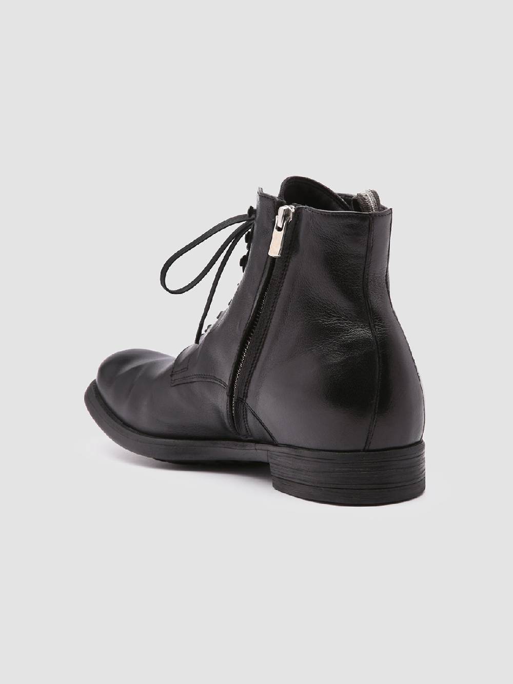 Officine Creative CHRONICLE 004 Stivaletti in Pelle Nera Latest stili