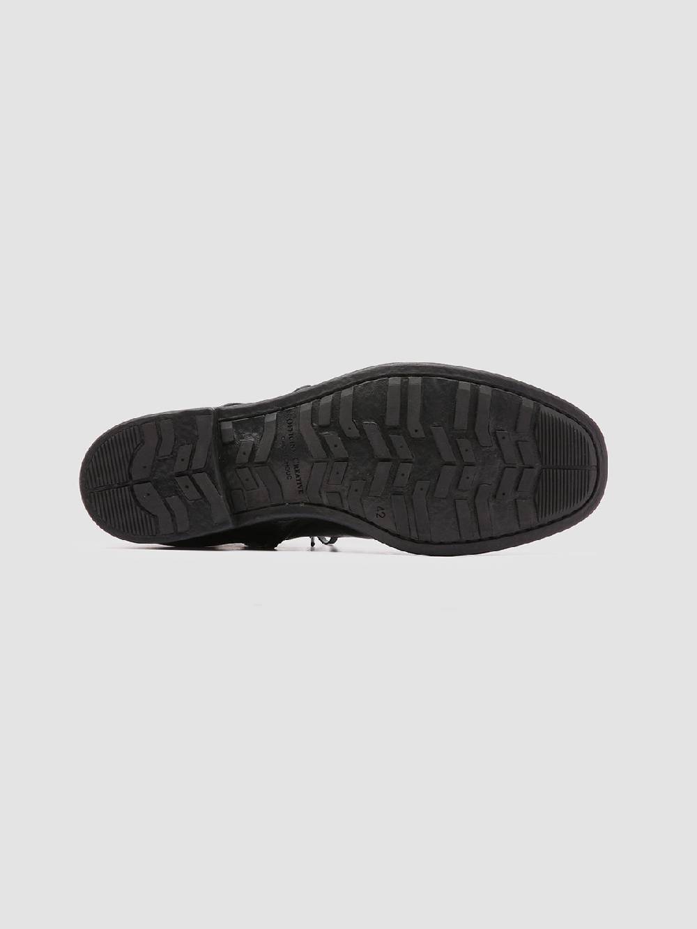 Officine Creative CHRONICLE 004 Stivaletti in Pelle Nera Latest stili