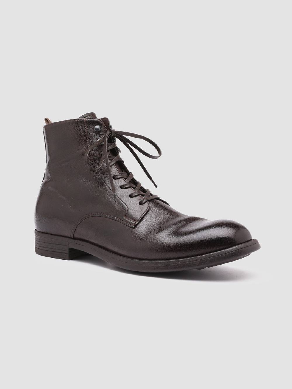Officine Creative CHRONICLE 004 Stivaletti in Pelle Marrone Ultimi due giorni