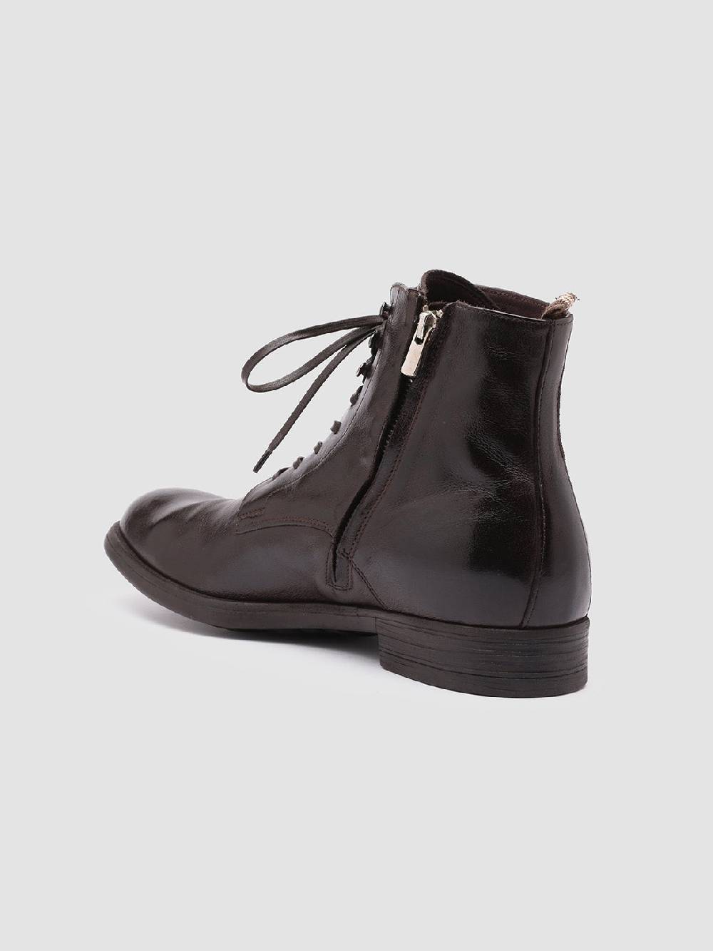 Officine Creative CHRONICLE 004 Stivaletti in Pelle Marrone Ultimi due giorni