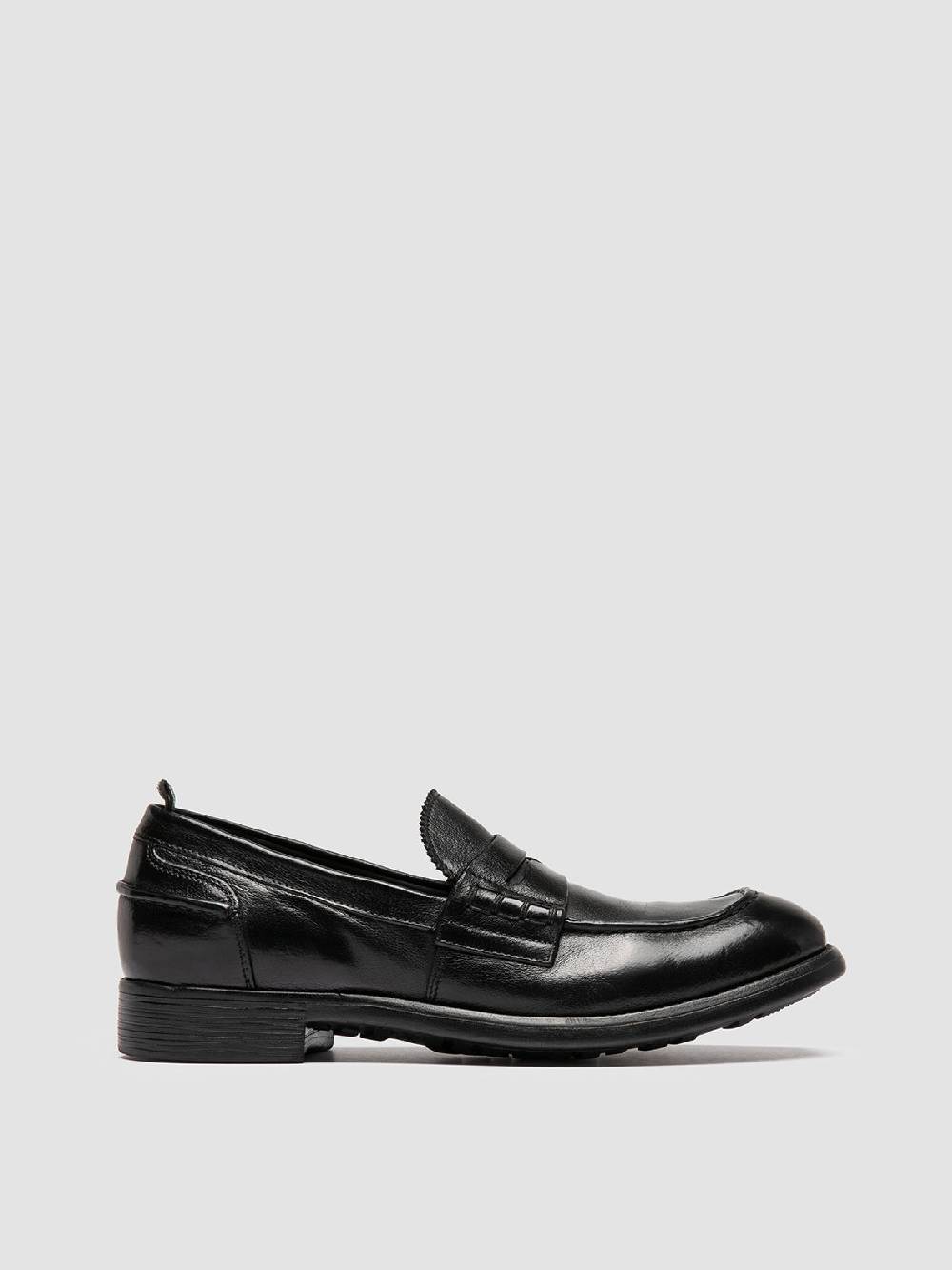 Officine Creative CHRONICLE 056 Mocassini Penny in Pelle Nera Promozione temporanea