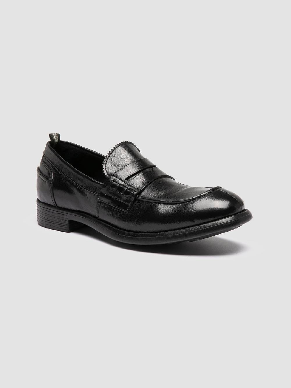 Officine Creative CHRONICLE 056 Mocassini Penny in Pelle Nera Promozione temporanea