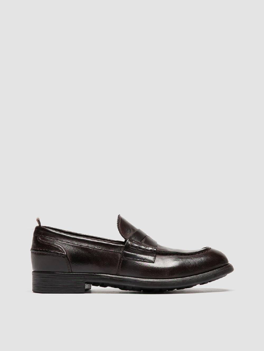 Officine Creative CHRONICLE 056 Mocassini Penny in Pelle Marrone Fino al 50% di sconto