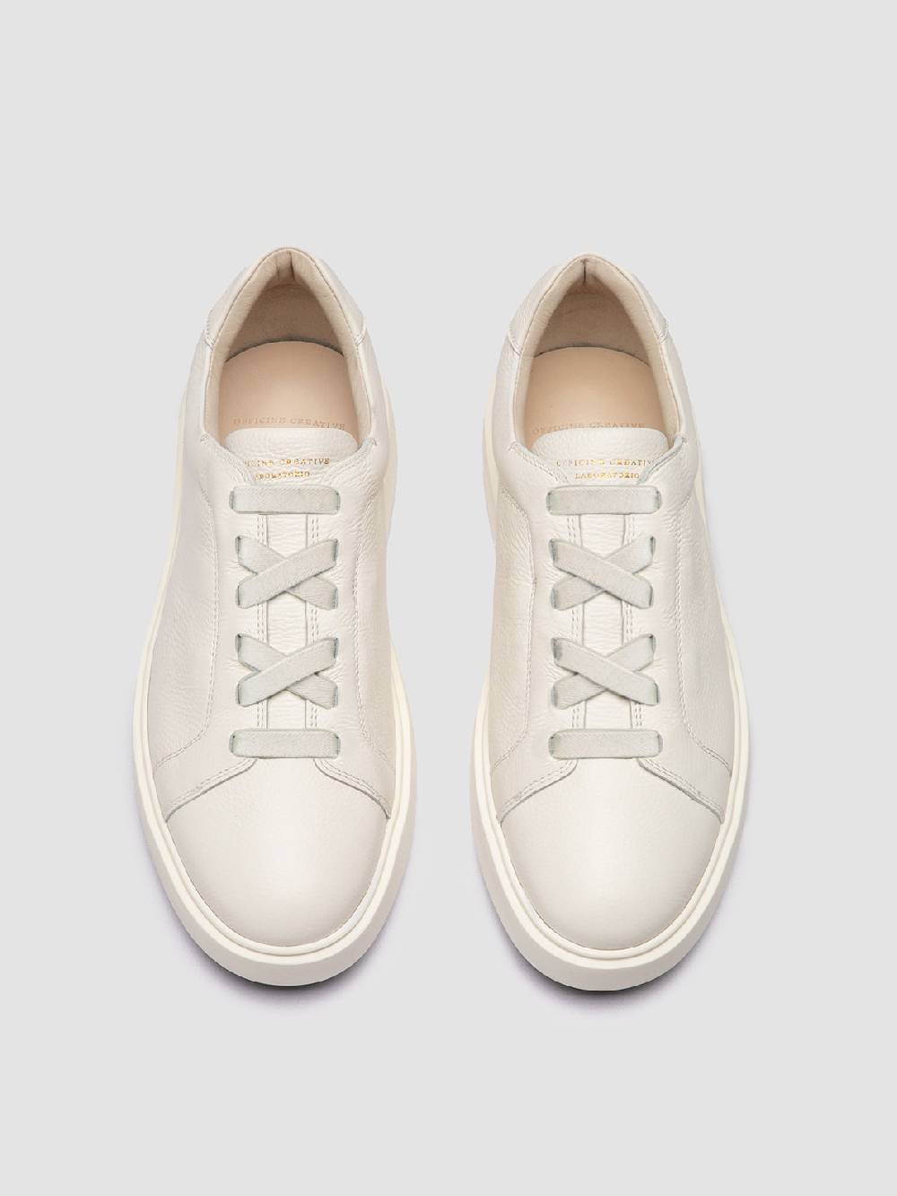 Officine Creative SLOUCH 001 Sneaker Basse in Pelle Bianca Only for today