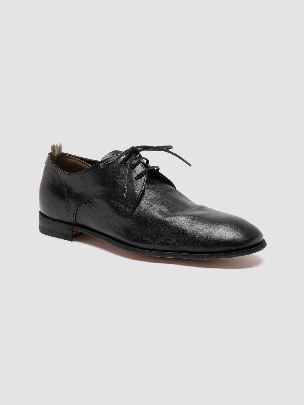 Officine Creative SOLITUDE 002 Scarpe Derby in Pelle Nera Sostegno trimestrale