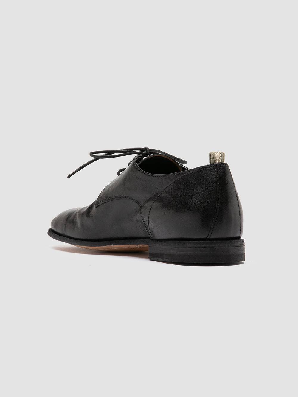Officine Creative SOLITUDE 002 Scarpe Derby in Pelle Nera Sostegno trimestrale