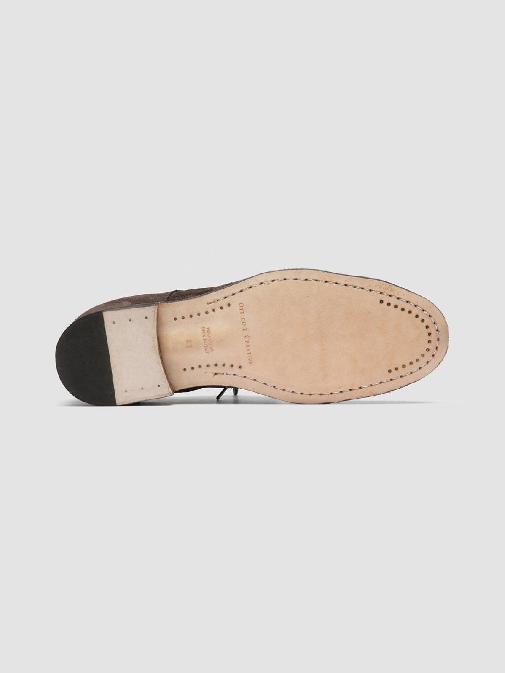 Officine Creative SOLITUDE 002 Scarpe Derby in Pelle Scamosciata Marrone Fino al 55% di sconto