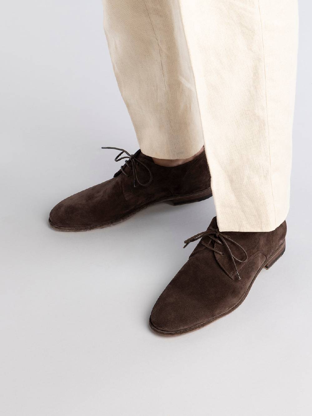 Officine Creative SOLITUDE 002 Scarpe Derby in Pelle Scamosciata Marrone Fino al 55% di sconto