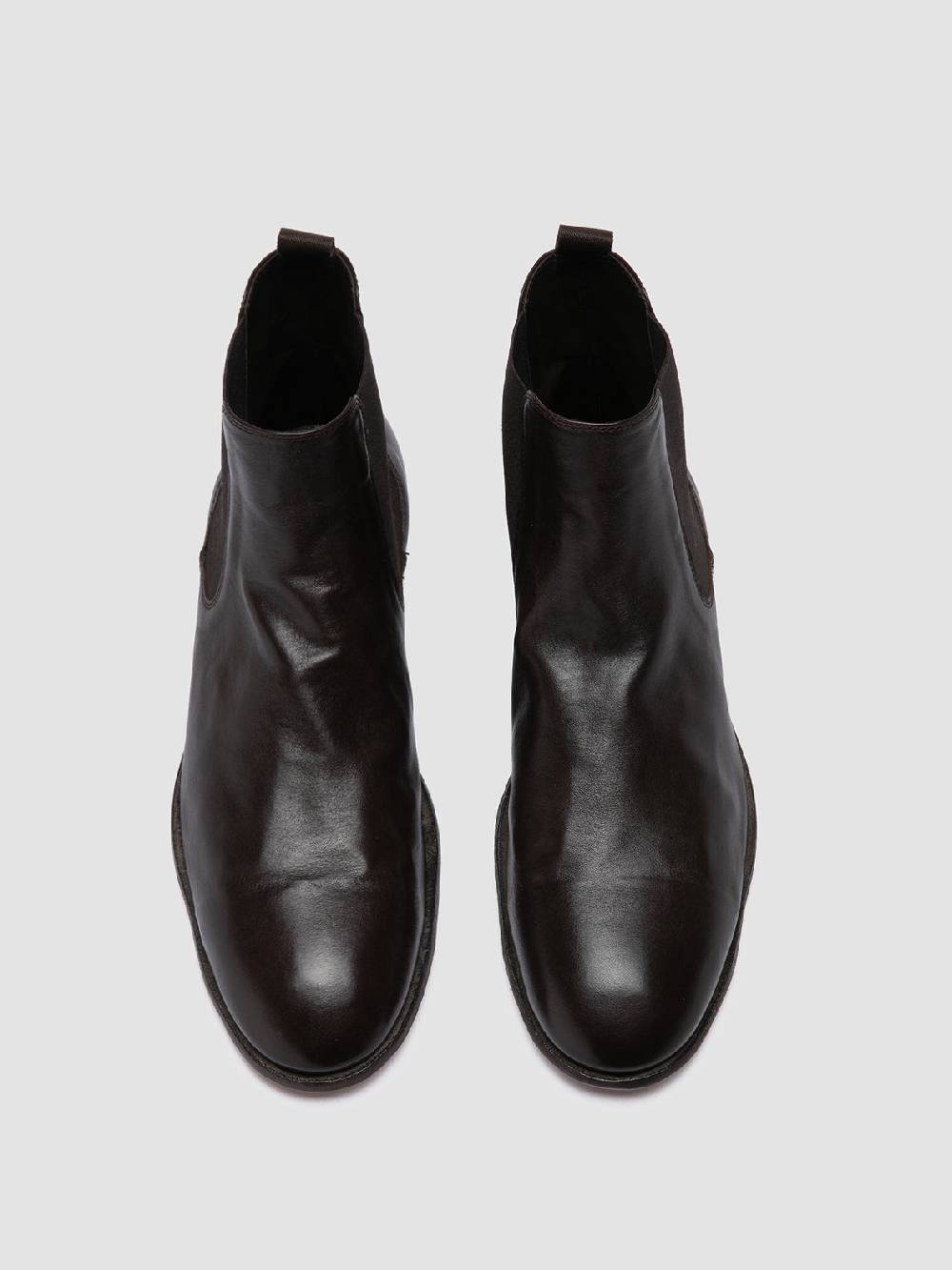 Officine Creative SOLITUDE 004 Brown Leather Chelsea Boots Solo un giorno rimasto