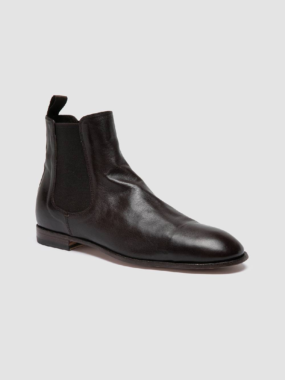 Officine Creative SOLITUDE 004 Brown Leather Chelsea Boots Solo un giorno rimasto