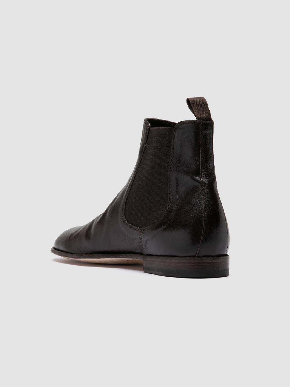 Officine Creative SOLITUDE 004 Brown Leather Chelsea Boots Solo un giorno rimasto