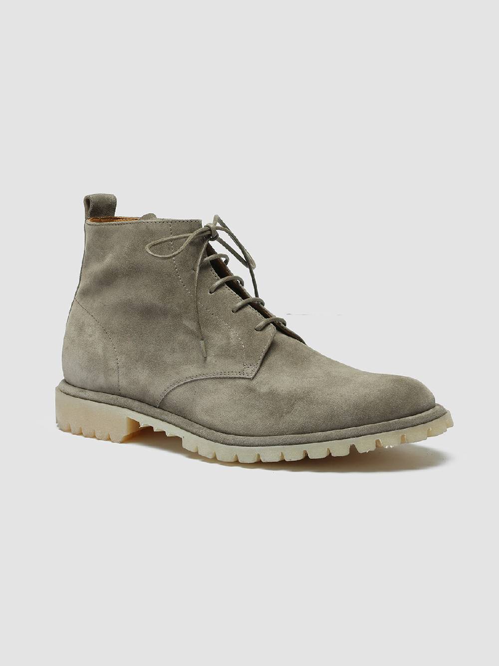 Officine Creative SPECTACULAR 002 Stivali in Pelle Scamosciata Tortora con allacciatura 50% di sconto con spedizione gratuita