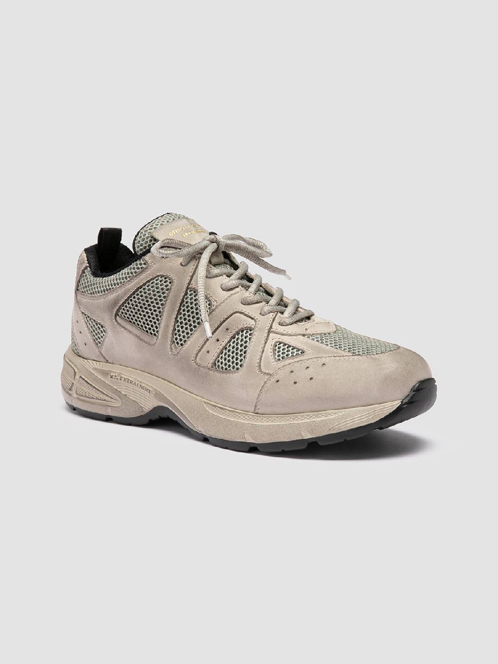 Officine Creative SUPURBIA 001 Sneaker Basse in Camoscio e Pelle Tortora Trasporto libero internazionale