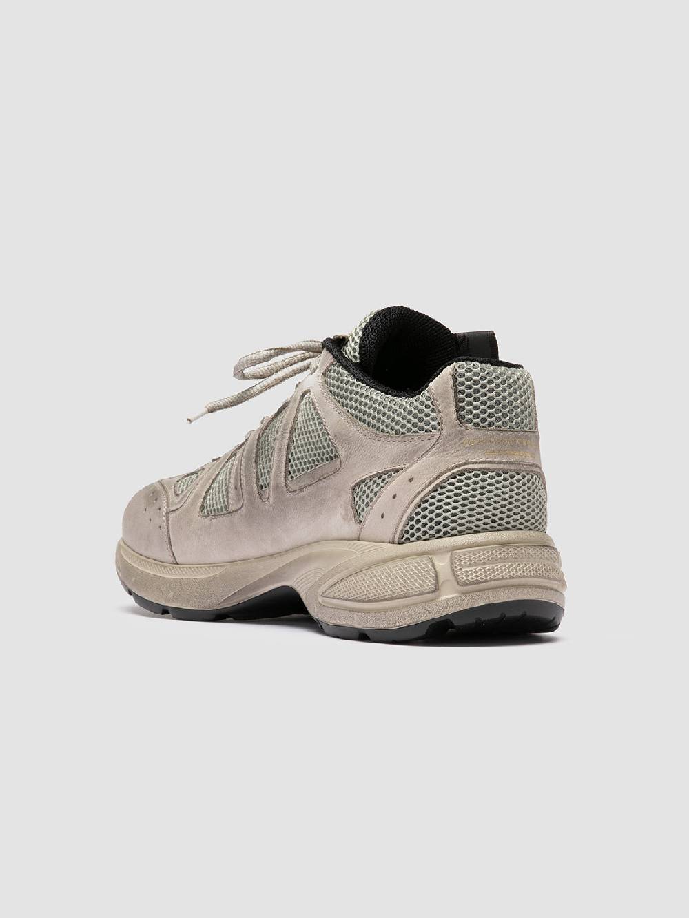 Officine Creative SUPURBIA 001 Sneaker Basse in Camoscio e Pelle Tortora Trasporto libero internazionale