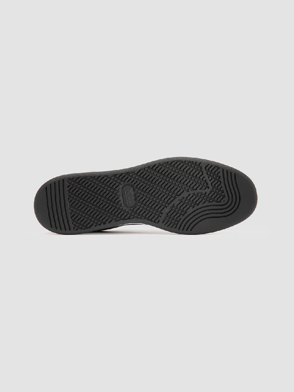 Officine Creative THE ANSWER 002 Sneaker Basse in Camoscio e Pelle Nera Black Friday Prezzi