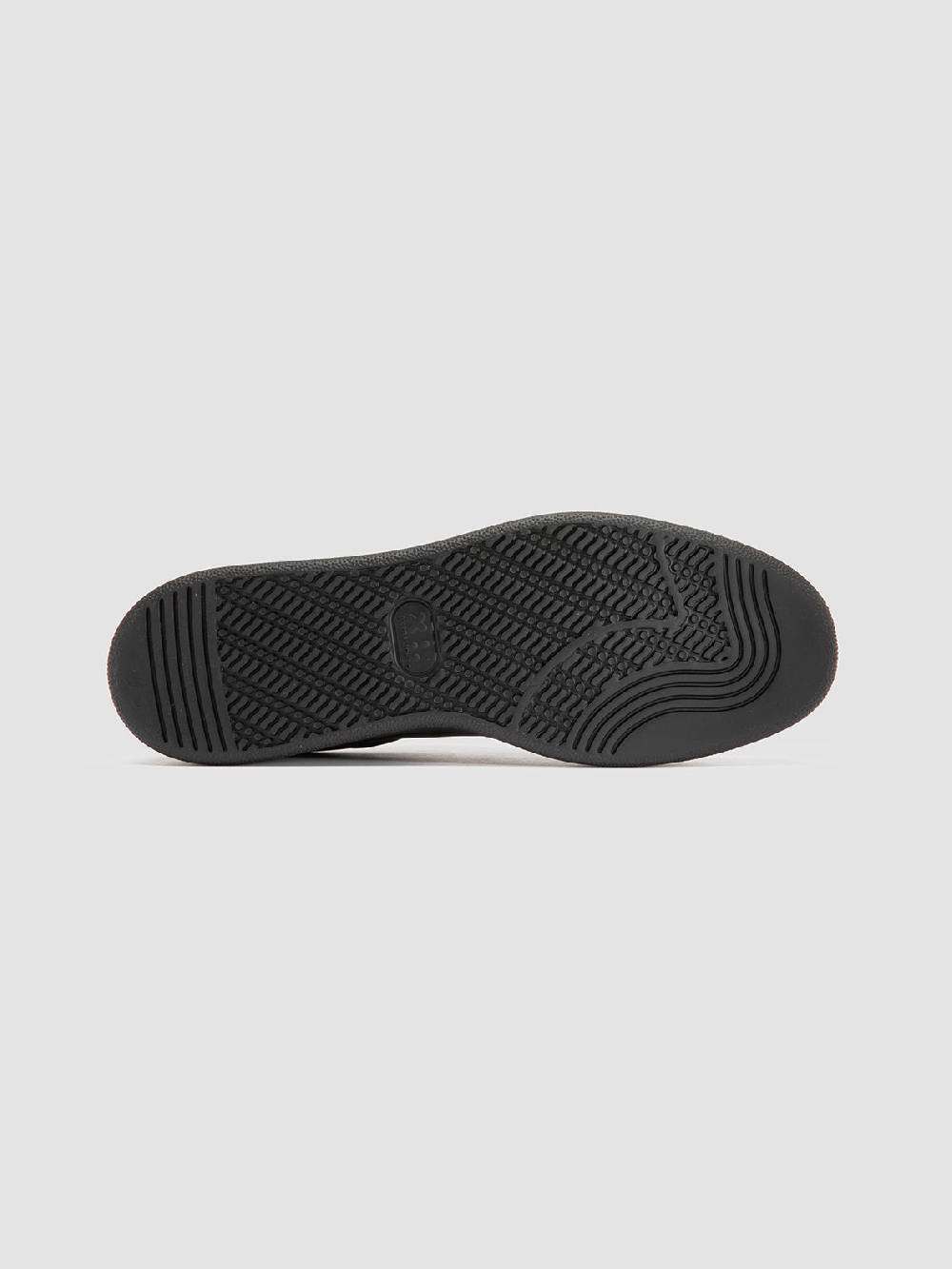 Officine Creative THE ANSWER 004 Sneaker Alte in Camoscio e Pelle Nera Duty-free