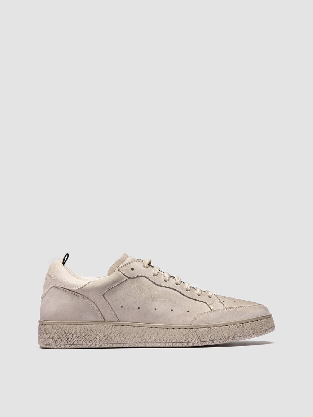 Officine Creative THE ANSWER 005 Sneaker Basse in Camoscio e Pelle Grigia Sconti questo mese