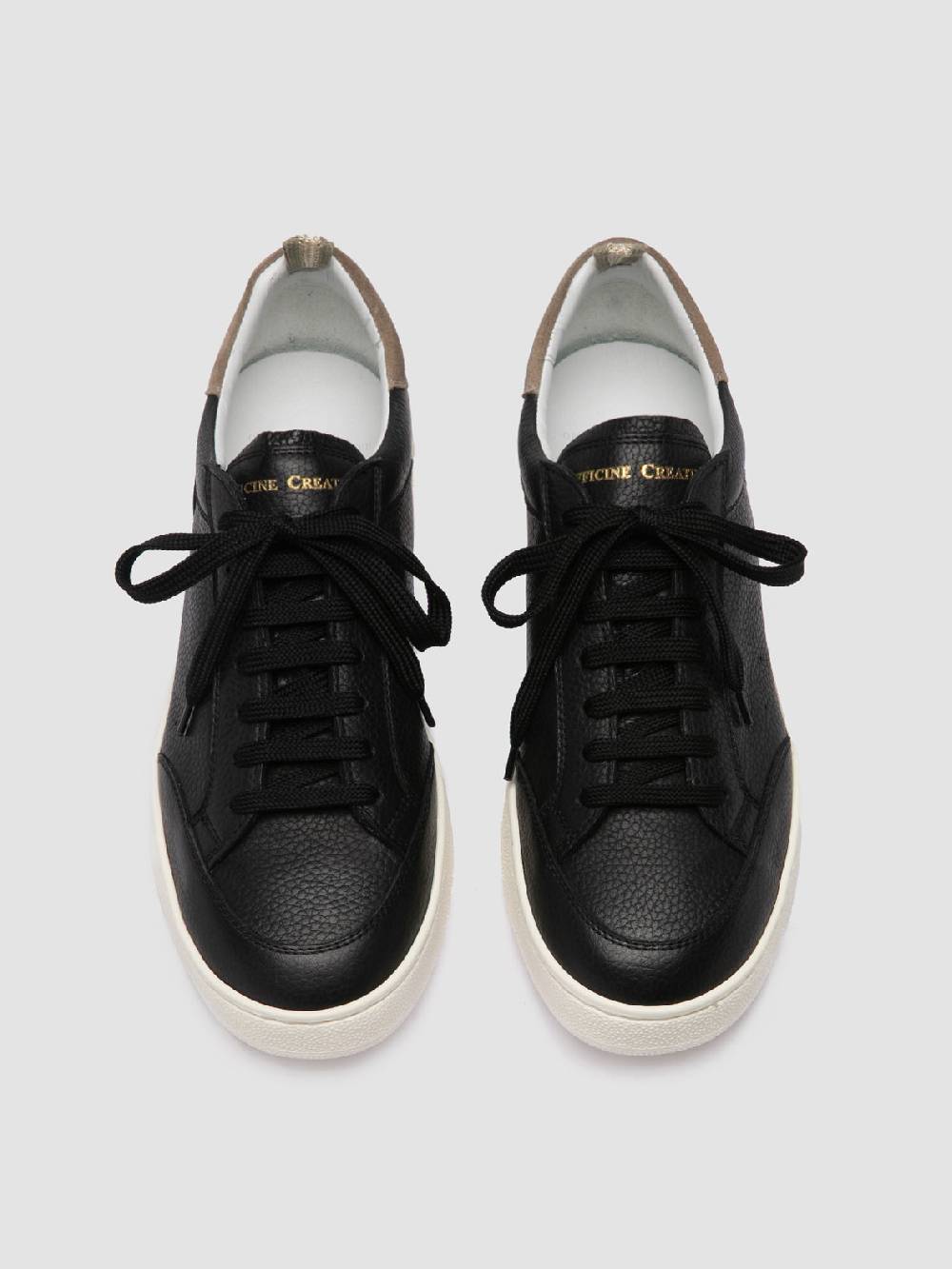 Officine Creative THE DIME 001 Sneaker Basse in Pelle Scamosciata Nera 2025