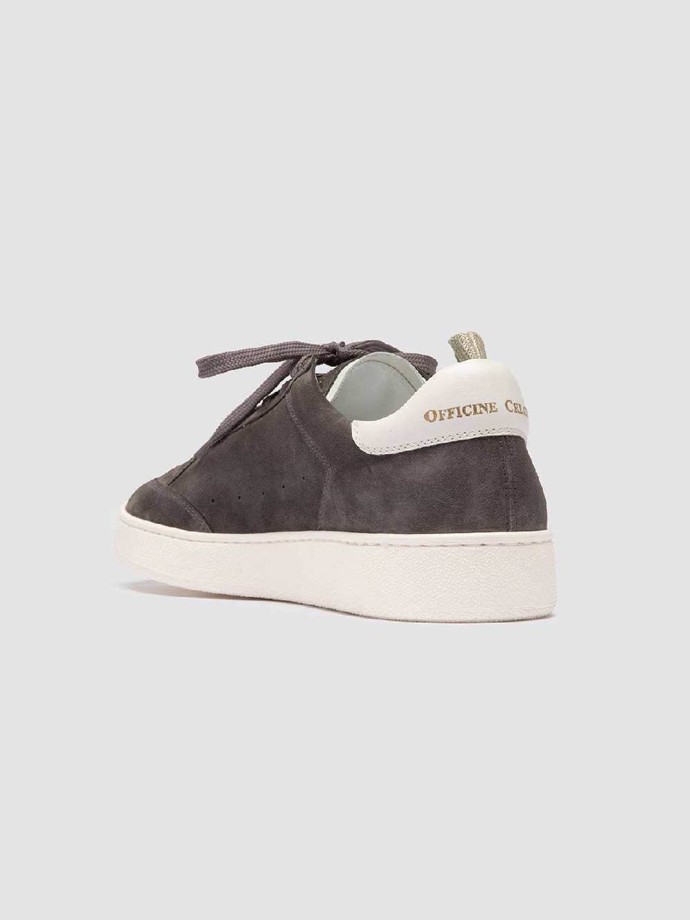 Officine Creative THE DIME 001 Sneaker Basse in Pelle Scamosciata Grigia Italia