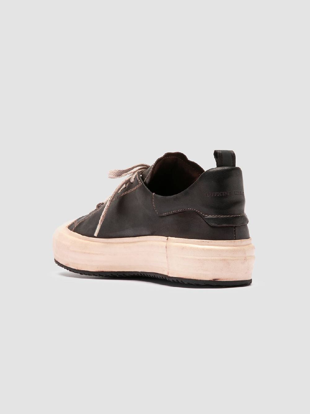 Officine Creative MES DD 001 Sneaker Basse in Pelle Marrone In Linea