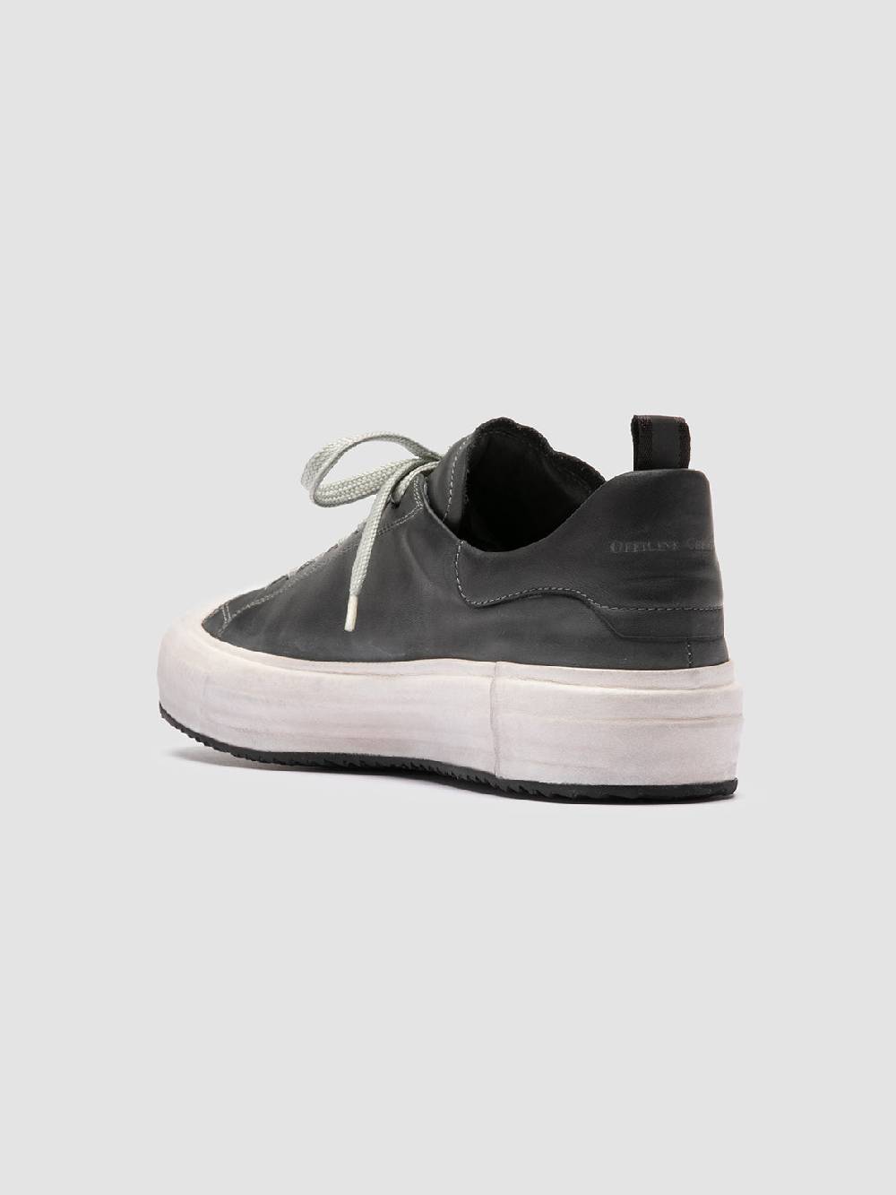 Officine Creative MES DD 001 Sneaker Basse in Pelle Grigia Nuovo