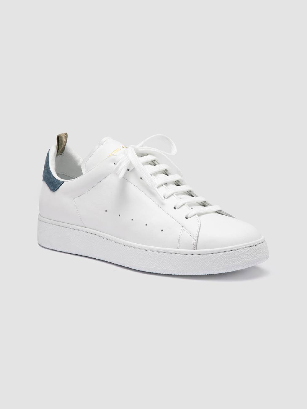 Officine Creative MOWER 002 Sneakers Basse in Pelle e Camoscio Bianca Promozione