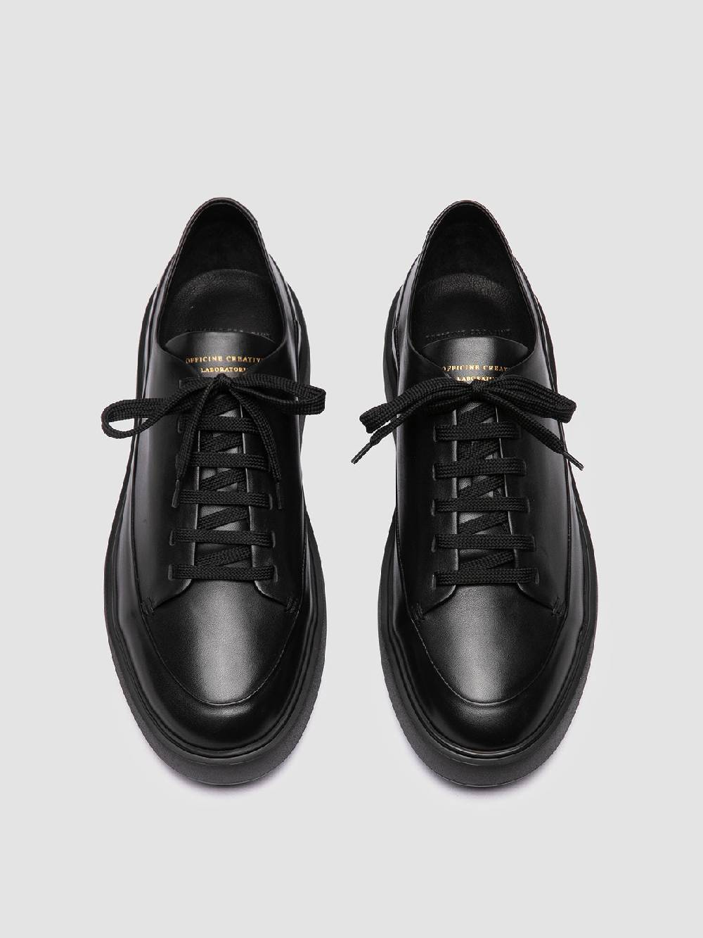 Officine Creative RELEASE 001 Sneaker Basse in Pelle Nera Shopping Online