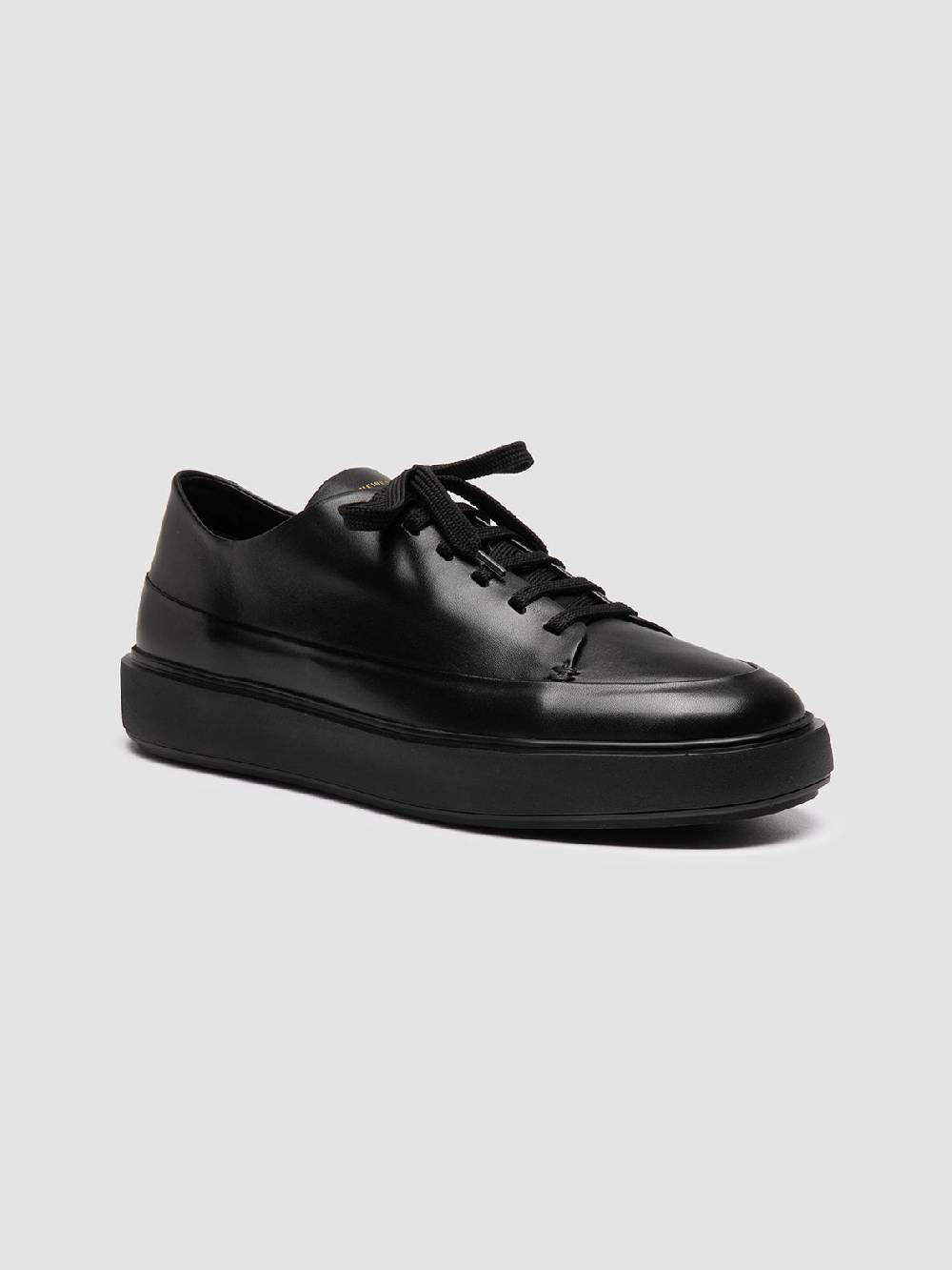 Officine Creative RELEASE 001 Sneaker Basse in Pelle Nera Shopping Online