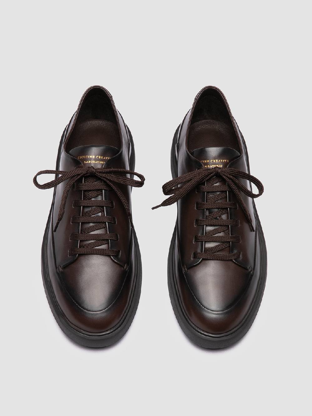Officine Creative RELEASE 001 Sneaker Basse in Pelle Marrone Affare Del Giorno