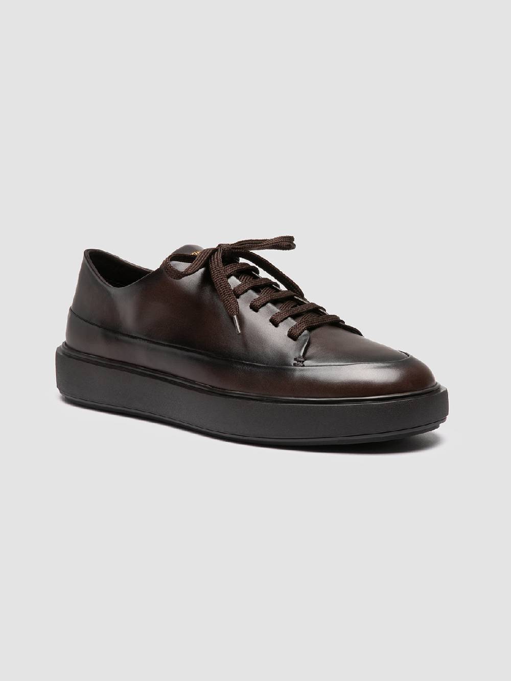 Officine Creative RELEASE 001 Sneaker Basse in Pelle Marrone Affare Del Giorno