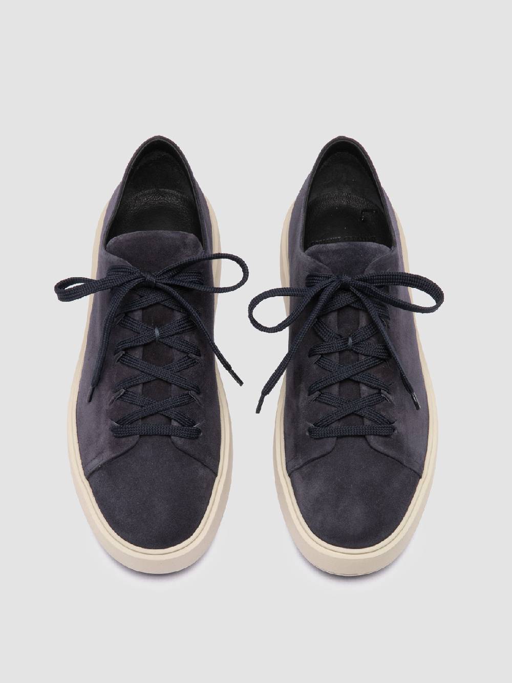 Officine Creative REMASTER 001 Sneaker Basse in Pelle Scamosciata Blu Convenienza