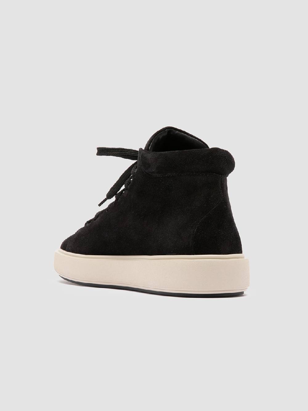 Officine Creative REMASTER 002 Sneaker Alte in Pelle Scamosciata Nera Presa