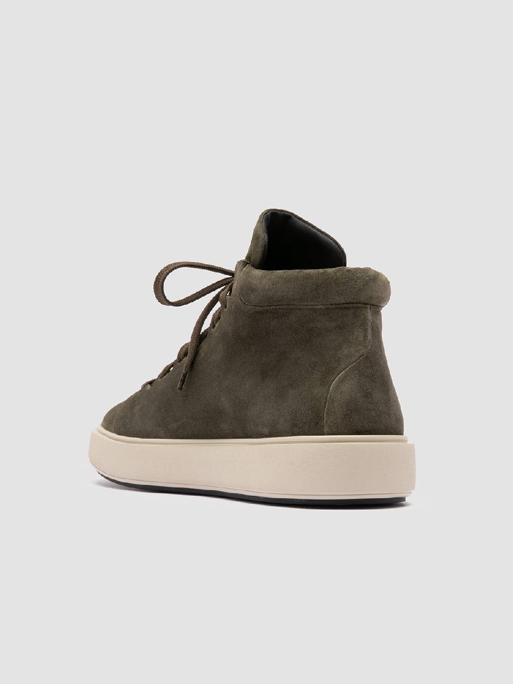 Officine Creative REMASTER 002 Sneaker Alte in Pelle Scamosciata Verde Sconto