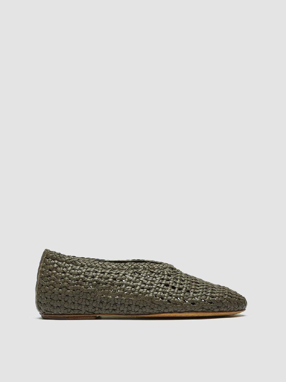 Officine Creative BESSIE 011 Mocassini in Pelle Verde
