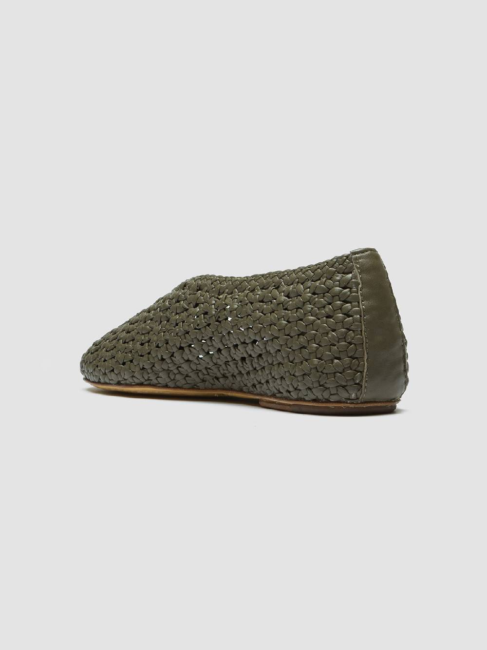 Officine Creative BESSIE 011 Mocassini in Pelle Verde Economico