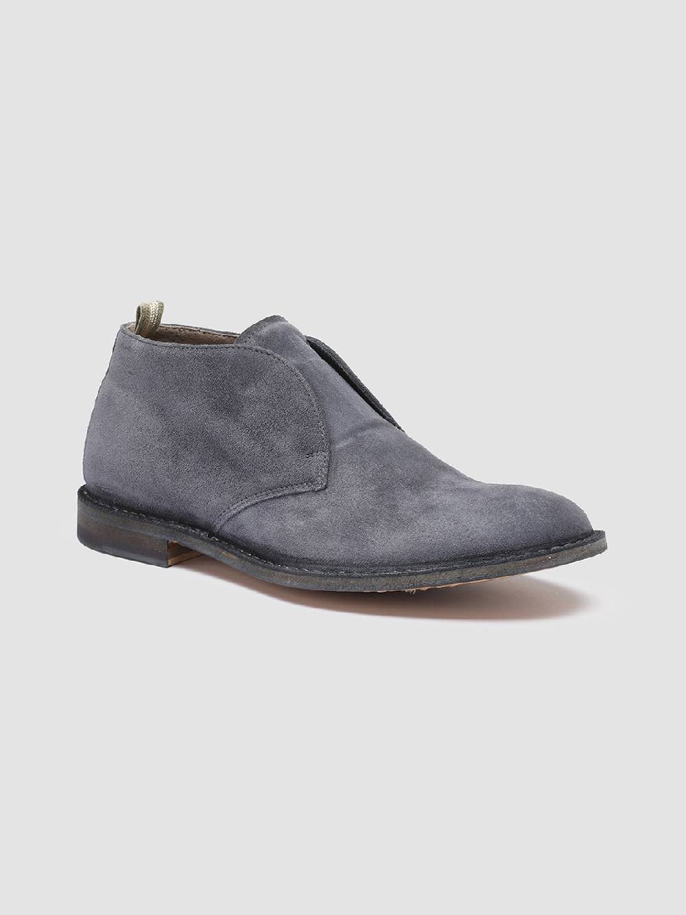 Officine Creative LINZI 008 Polacchine in Pelle Scamosciata Blu Offerte