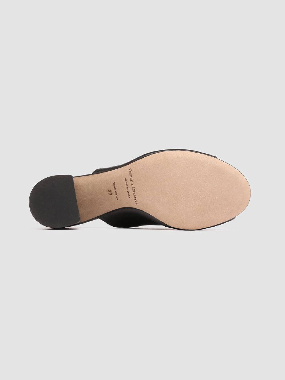 Officine Creative EMILIE 002 Sandali in Pelle Nera Vendita Economica