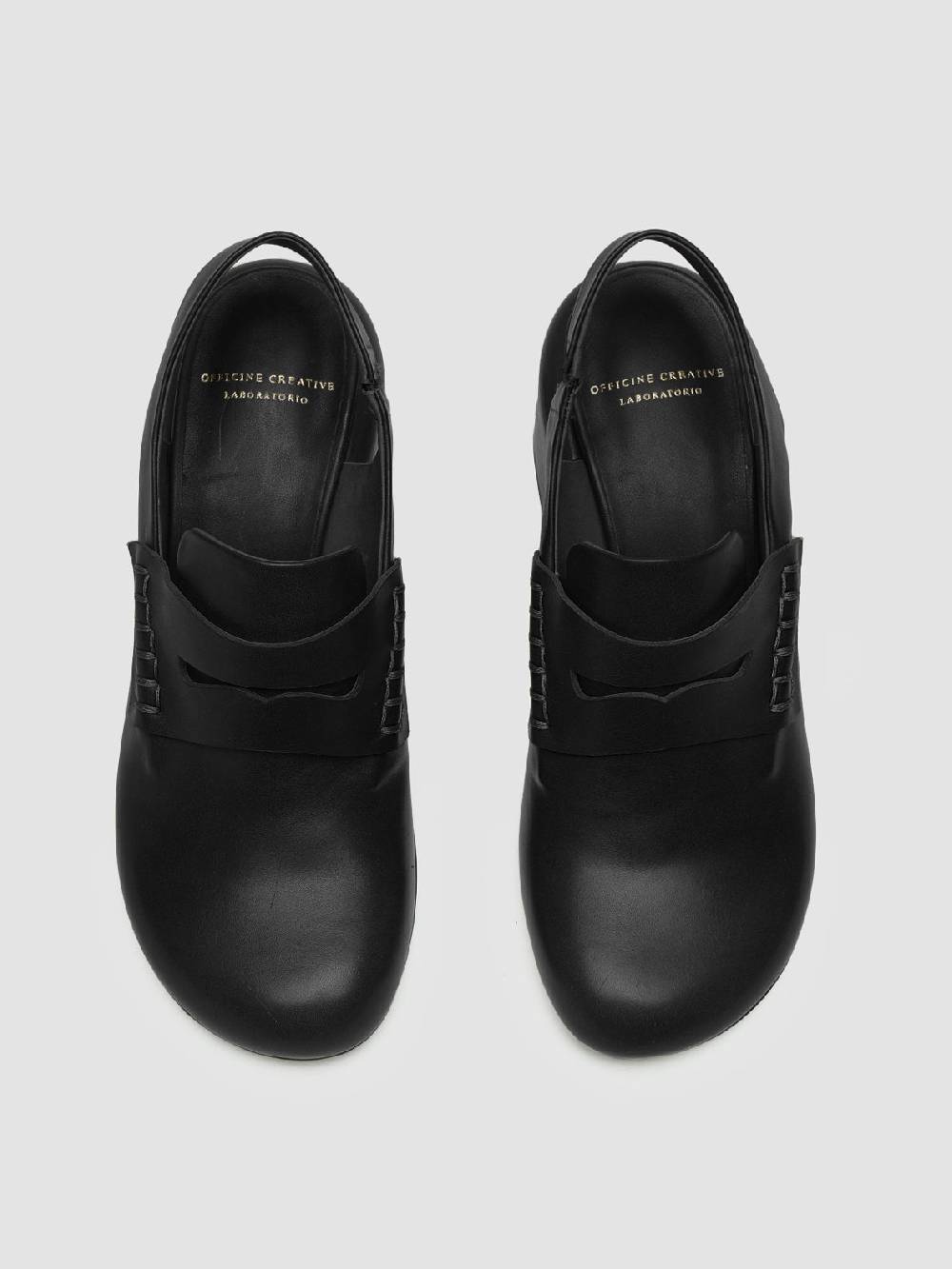 Officine Creative ETHEL 009 Sandali in Pelle Nera Vendite Flash