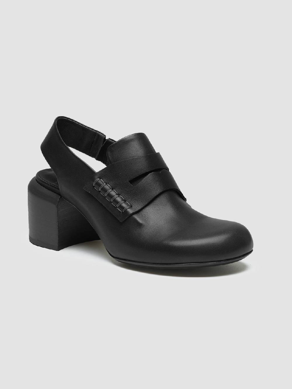 Officine Creative ETHEL 009 Sandali in Pelle Nera Vendite Flash