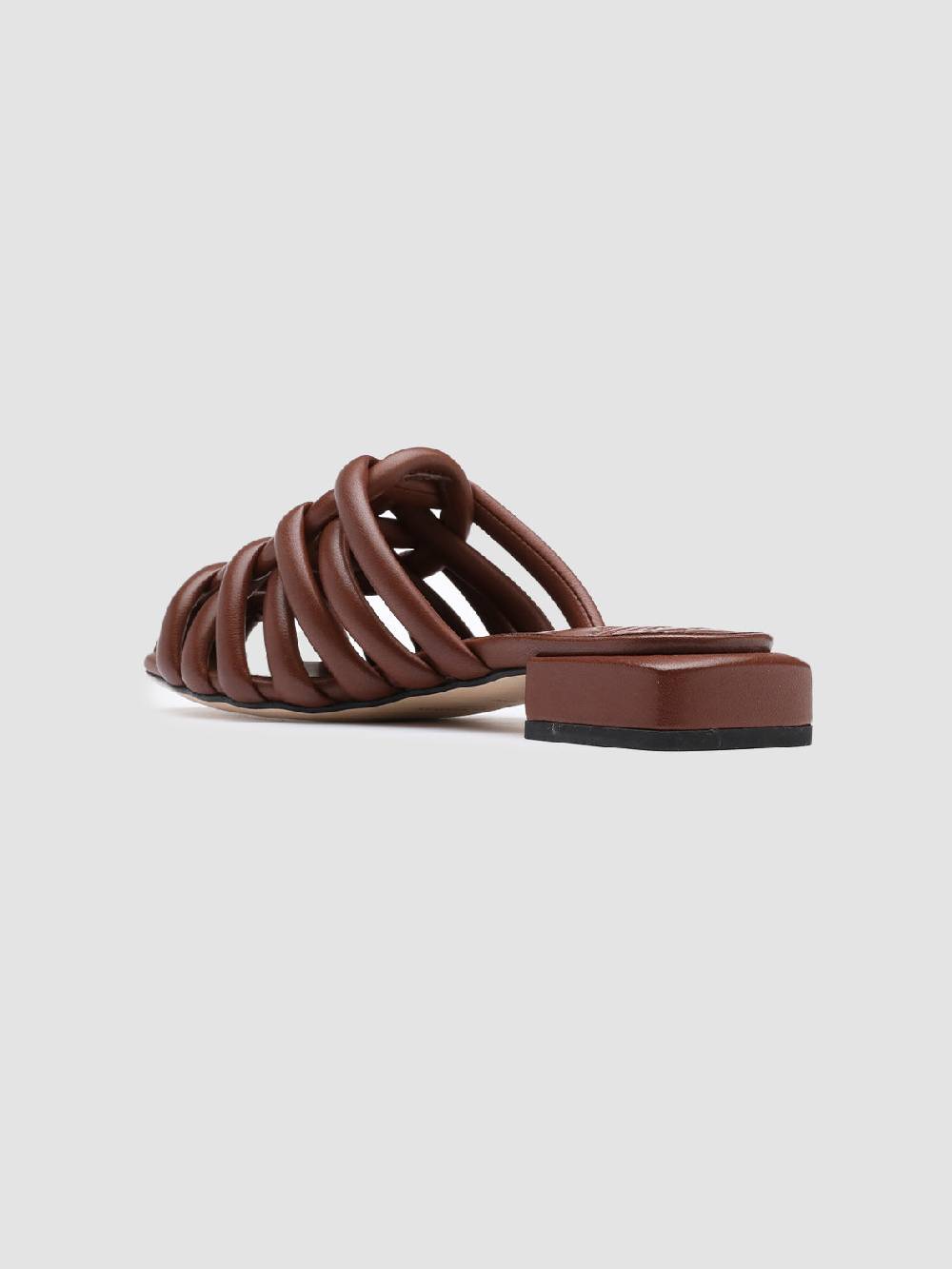 Officine Creative GILLIAN 006 Sandali in Pelle Marrone In Saldo