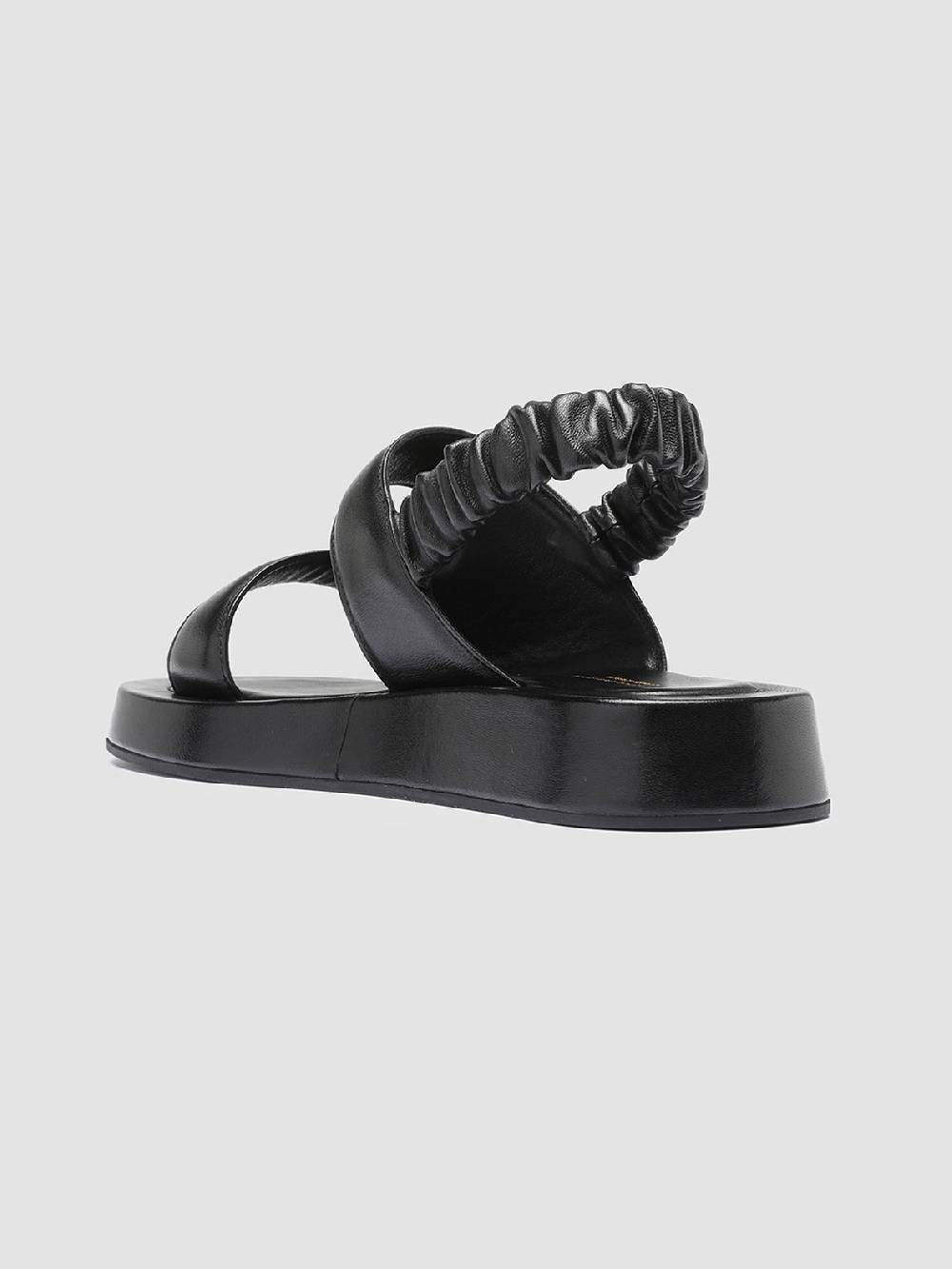 Officine Creative PATTY 005 Sandali in Pelle Nera Comprare a buon mercato