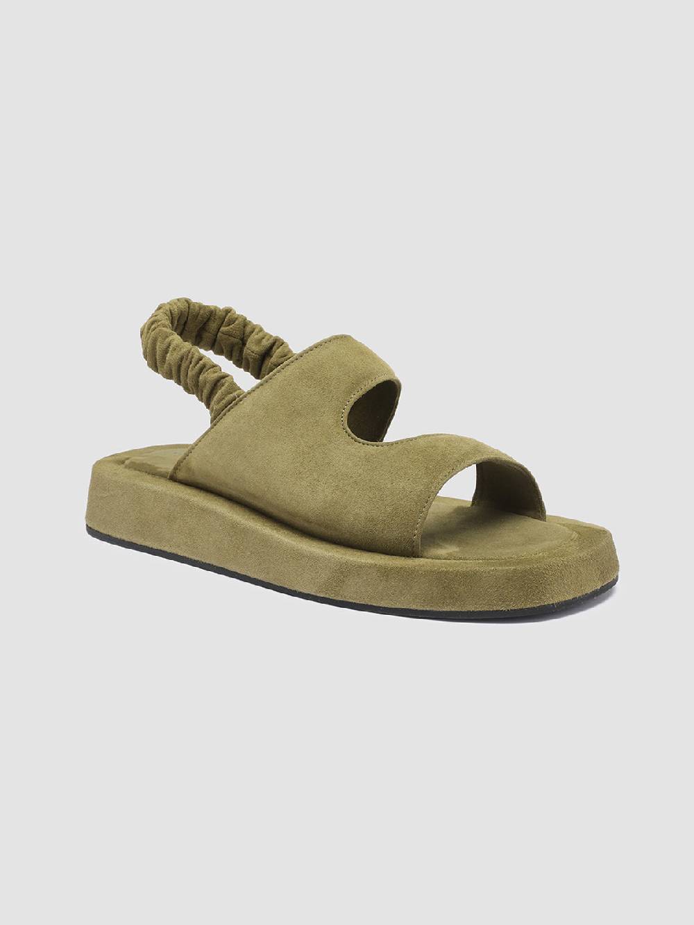 Officine Creative PATTY 005 Sandali in Pelle Scamosciata Verde Grande vendita