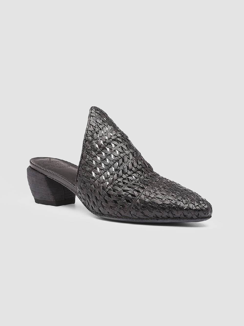 Officine Creative SALLY 007 Sandali in Pelle Nera Flash Sale