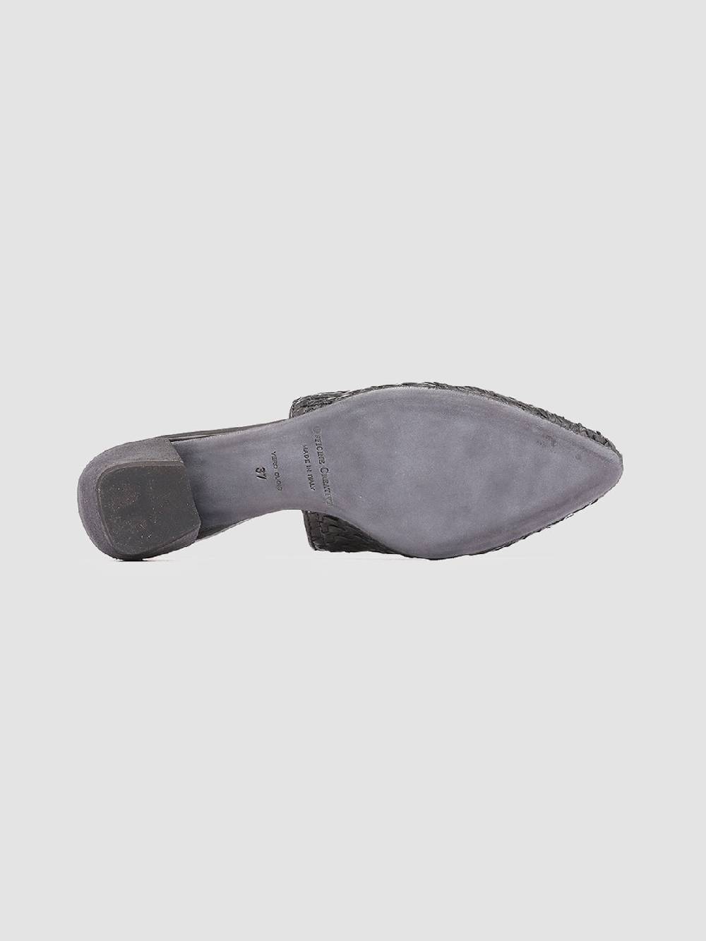 Officine Creative SALLY 007 Sandali in Pelle Nera Flash Sale