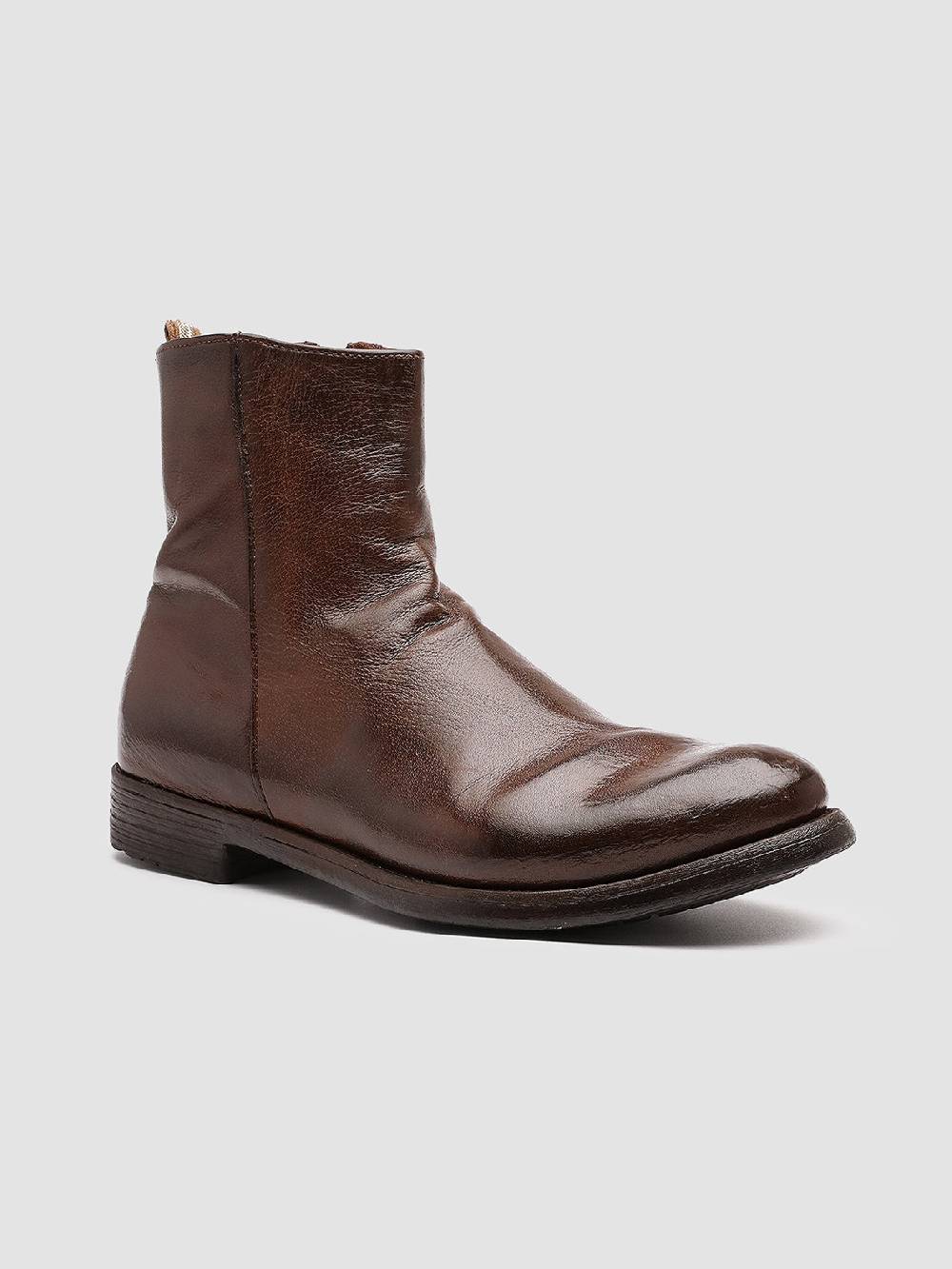 Officine Creative HIVE 010 Stivali in Pelle Marrone Fornitura limitata