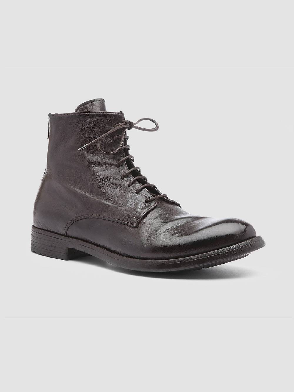 Officine Creative HIVE 016 Stivali in Pelle Marrone Vendite stagionali