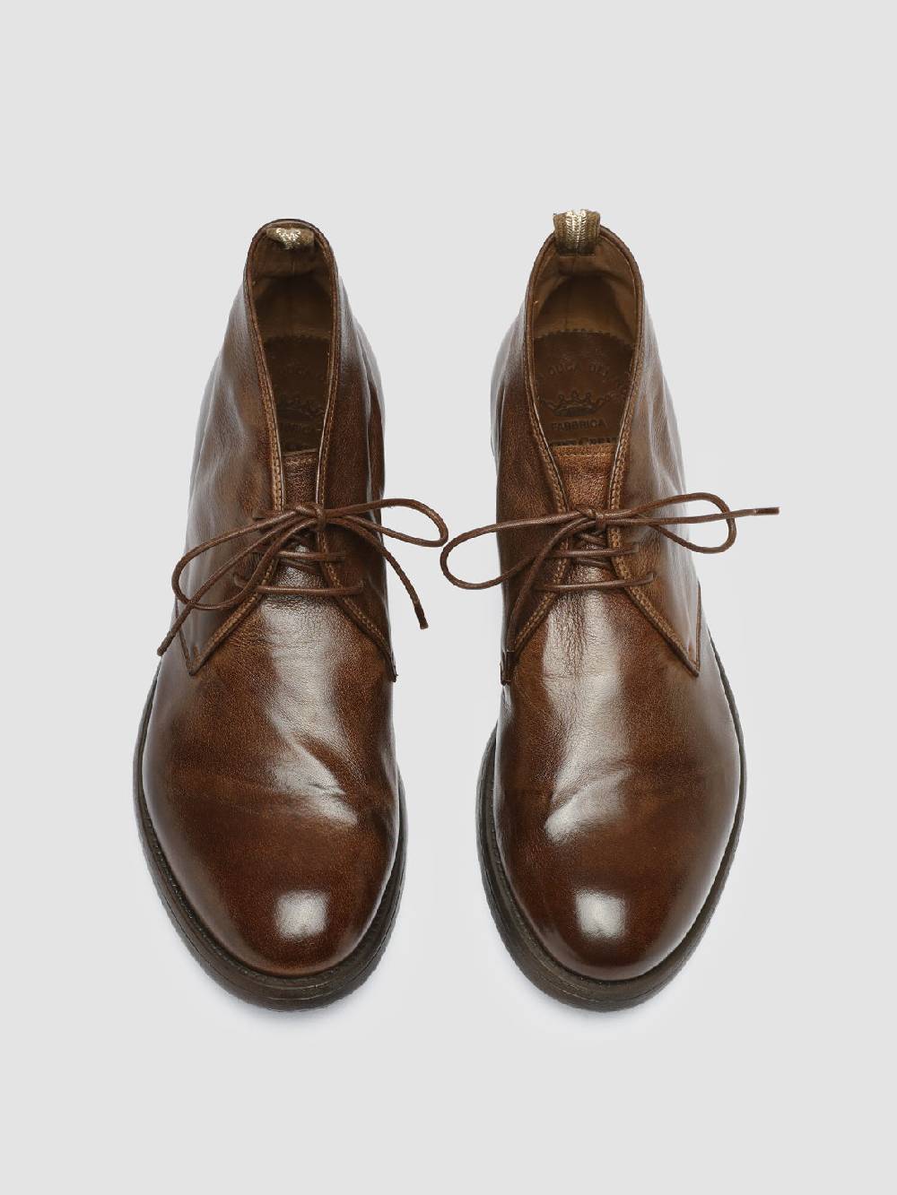 Officine Creative HIVE 050 Stivali Chukka in Pelle Marrone Cyber Monday
